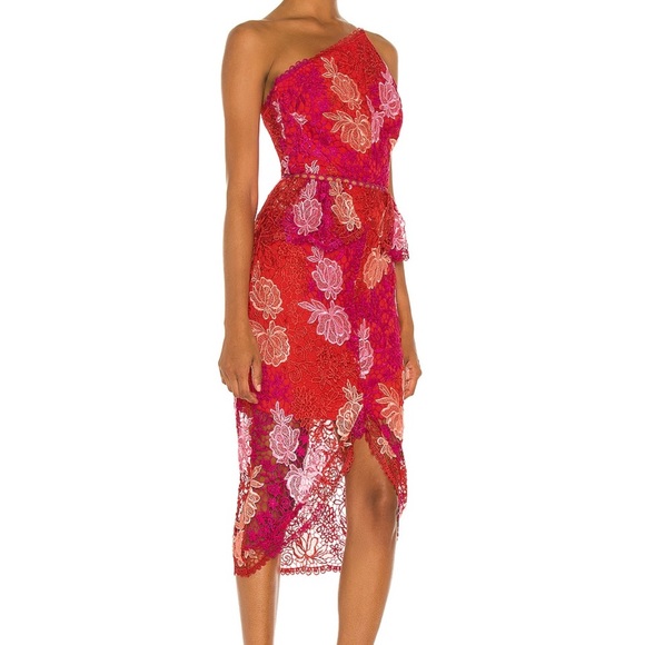 X REVOLVE Times Dress in Pink - Picture 2 of 8